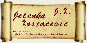 Jelenka Kostačević vizit kartica